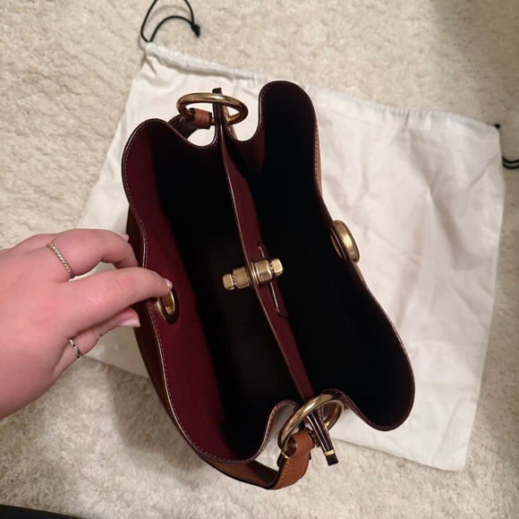 Coach Polished Pebble Leather Charlie Bucket Shoulder and Crossbody Bag - Picture 9 of 13